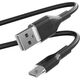 Kabel USB Puro USB-A - USB-C 1.5 m Czarny (PUR675)