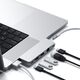 HUB USB Satechi Adapter HUB Satechi Pro Hub mini z podwójnym USB-C do Apple MacBook (2xUSB-C, 2x USB-A, Ethernet, jack port) (silver)