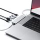 HUB USB Satechi Adapter HUB Satechi Pro Hub mini z podwójnym USB-C do Apple MacBook (2xUSB-C, 2x USB-A, Ethernet, jack port) (silver)