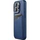 Troubadour Goods Limited Mujjo Full Leather Wallet Case - etui skórzane do iPhone 15 Pro kompatybilne z MagSafe (monaco blue)