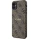 Guess Guess GUHMN61G4GFRW iPhone 11 6.1" / Xr brązowy/brown hardcase 4G Collection Leather Metal Logo MagSafe