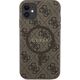Guess Guess GUHMN61G4GFRW iPhone 11 6.1" / Xr brązowy/brown hardcase 4G Collection Leather Metal Logo MagSafe