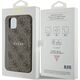 Guess Guess GUHMN61G4GFRW iPhone 11 6.1" / Xr brązowy/brown hardcase 4G Collection Leather Metal Logo MagSafe