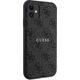 Guess Guess GUHMN61G4GFRK iPhone 11 6.1" / Xr czarny/black hardcase 4G Collection Leather Metal Logo MagSafe