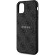 Guess Guess GUHMN61G4GFRK iPhone 11 6.1" / Xr czarny/black hardcase 4G Collection Leather Metal Logo MagSafe