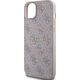 Guess Guess GUHMP15SG4GFRP iPhone 15 / 14 / 13 6.1" różowy/pink hardcase 4G Collection Leather Metal Logo MagSafe