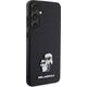 Karl Lagerfeld Etui Karl Lagerfeld KLHCS24SPSAKCMPK Samsung Galaxy S24 hardcase Saffiano Karl & Choupette Metal Pin czarny/black