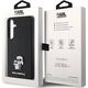 Karl Lagerfeld Etui Karl Lagerfeld KLHCS24SPSAKCMPK Samsung Galaxy S24 hardcase Saffiano Karl & Choupette Metal Pin czarny/black