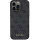 Guess Guess GUHCP15XG4GFGR iPhone 15 Pro Max 6.7" szary/grey hard case 4G Metal Gold Logo