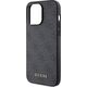 Guess Guess GUHCP15XG4GFGR iPhone 15 Pro Max 6.7" szary/grey hard case 4G Metal Gold Logo