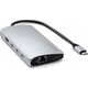 HUB USB Satechi Adapter Satechi USB-C Multiport 8K USB-C / USB-C, HDMI, 3xUSB-A 3.2 Gen 2 10Gbps, USB-A 3.2 Gen 1 5Gbps, SD/TF silver