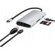 HUB USB Satechi Adapter Satechi USB-C Multiport 8K USB-C / USB-C, HDMI, 3xUSB-A 3.2 Gen 2 10Gbps, USB-A 3.2 Gen 1 5Gbps, SD/TF silver