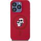 Karl Lagerfeld Karl Lagerfeld KLHMP15LSCMKCRHR iPhone 15 Pro 6.1" czerwony/red hardcase Silicone KC Heads Ring MagSafe
