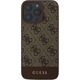 Guess Guess GUHCP16SG4GLBR iPhone 16 6.1" brązowy/brown hardcase 4G Bottom Stripe
