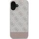 Guess GUESS futerał do IPHONE 16 Plus GUHCP16MG4GLPI (4G PU Bottom Stripe) różowy