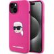 Karl Lagerfeld KLHMP15SSKHPPPLF iPhone 15 6.1" fuchsia/fuschia hardcase Silicone Karl Head Print MagSafe