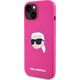 Karl Lagerfeld KLHMP15SSKHPPPLF iPhone 15 6.1" fuchsia/fuschia hardcase Silicone Karl Head Print MagSafe