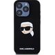 Karl Lagerfeld KLHMP15LSKHPPLK iPhone 15 Pro 6.1" black/black hardcase Silicone Karl Head Print MagSafe