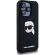 Karl Lagerfeld KLHMP15LSKHPPLK iPhone 15 Pro 6.1" black/black hardcase Silicone Karl Head Print MagSafe