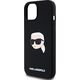 Karl Lagerfeld KLHMP15SSKHPPLK iPhone 15 6.1" black/black hardcase Silicone Karl Head Print MagSafe