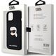 Karl Lagerfeld KLHMP15SSKHPPLK iPhone 15 6.1" black/black hardcase Silicone Karl Head Print MagSafe