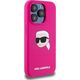 Karl Lagerfeld KLHMP15LSKHPPPLF iPhone 15 Pro 6.1" fuchsia/fuschia hardcase Silicone Karl Head Print MagSafe