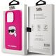 Karl Lagerfeld KLHMP15LSKHPPPLF iPhone 15 Pro 6.1" fuchsia/fuschia hardcase Silicone Karl Head Print MagSafe