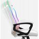 Fotel Gamingowy Komputerowy Gracza Obrotowy Huzaro Force 2.5 White Rgb Mesh