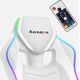 Fotel Gamingowy Komputerowy Gracza Obrotowy Huzaro Force 2.5 White Rgb Mesh