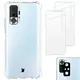 Bizon Case Clear Pack case + 2x screen glass + lens glass Xiaomi Redmi Note 10 Pro clear