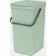 Κάδος απορριμμάτων Brabantia Brabantia Sort & Go Waste Bin Jade Green 16 L