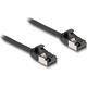 Delock Delock - Καλώδιο δικτύου - RJ-45 (M) σε RJ-45 (M) - 25 cm - U/FTP - CAT 8.1 - χωρίς γάντζο - Μαύρο