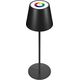 Επιτραπέζιο φωτιστικό Realpower RealPower LED-RGB Tischlampe dimmbar mit Akku, μαύρο