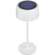Ρυθμιζόμενο επιτραπέζιο φωτιστικό Realpower RealPower LED-Solar με μπαταρία, λευκό
