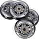 Nils Extreme PU 70x24 82A CZARNE N (4 szt.) + ABEC-9 (8 szt.) ZESTAW NILS EXTREME