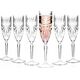 Crystal champagne glasses RCR OASIS, 160 ml, 6 pcs.