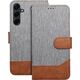 Kabura JEANS Book do XIAOMI Redmi NOTE 14 4G (GLOBAL - 163.25mm x 76.55mm x 8.16mm) szary