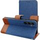 Kabura JEANS Book do XIAOMI Redmi NOTE 14 4G (GLOBAL - 163.25mm x 76.55mm x 8.16mm) niebieski