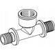 Tece Τρίοδης ορειχάλκινη σύνδεση GW 20mm x 1/2" x 20mm (769520)