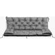 AIO FACTORY Zestaw ogrodowy szary 120x60x50cm + 2 poduszki 42x42 cm
