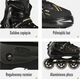 Nils Extreme NA1128 CZARNO-ZŁOTE ROZM. XL(43-45) ŁYŻWOROLKI NILS EXTREME