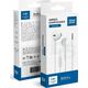 BLUE STAR słuchawki przewodowe Jack 3,5 mm z mikrofonem PA-E65 1,2 m białe