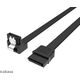 Akasa SATA - SATA, 0.5m, Μαύρο (AK-CBSA09-05BK)