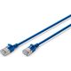 Digitus CAT 6A klasa Ea, F/FTP, skrętka patch, Cu, LSZH, AWG 32/7, długość: 0,3 m, niebieski