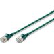 Digitus CAT 6A klasa Ea, F/FTP, skrętka patch, Cu, LSZH, AWG 32/7, długość: 0,3 m, zielony