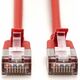 Digitus CAT 6A klasa Ea, F/FTP, skrętka patch, Cu, LSZH, AWG 32/7, długość: 0,3 m, czerwony