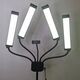 4 Poczwórna Giętka Elastyczna Lampa Led Kosmetyczna Foto Video 65w / M65 Czarny