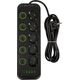 Blow 98-208# Przedłużacz sieciowy ps-530s 5-gniazd 4xusb 1xusb-c 3m czarny 2x1mm