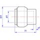 Tece Μειωτικό ταφ 25x20x25mm ορείχαλκος - 710515