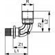 Tece Γωνιακός σύνδεσμος GZ 25x3/4" ορείχαλκος - 707525